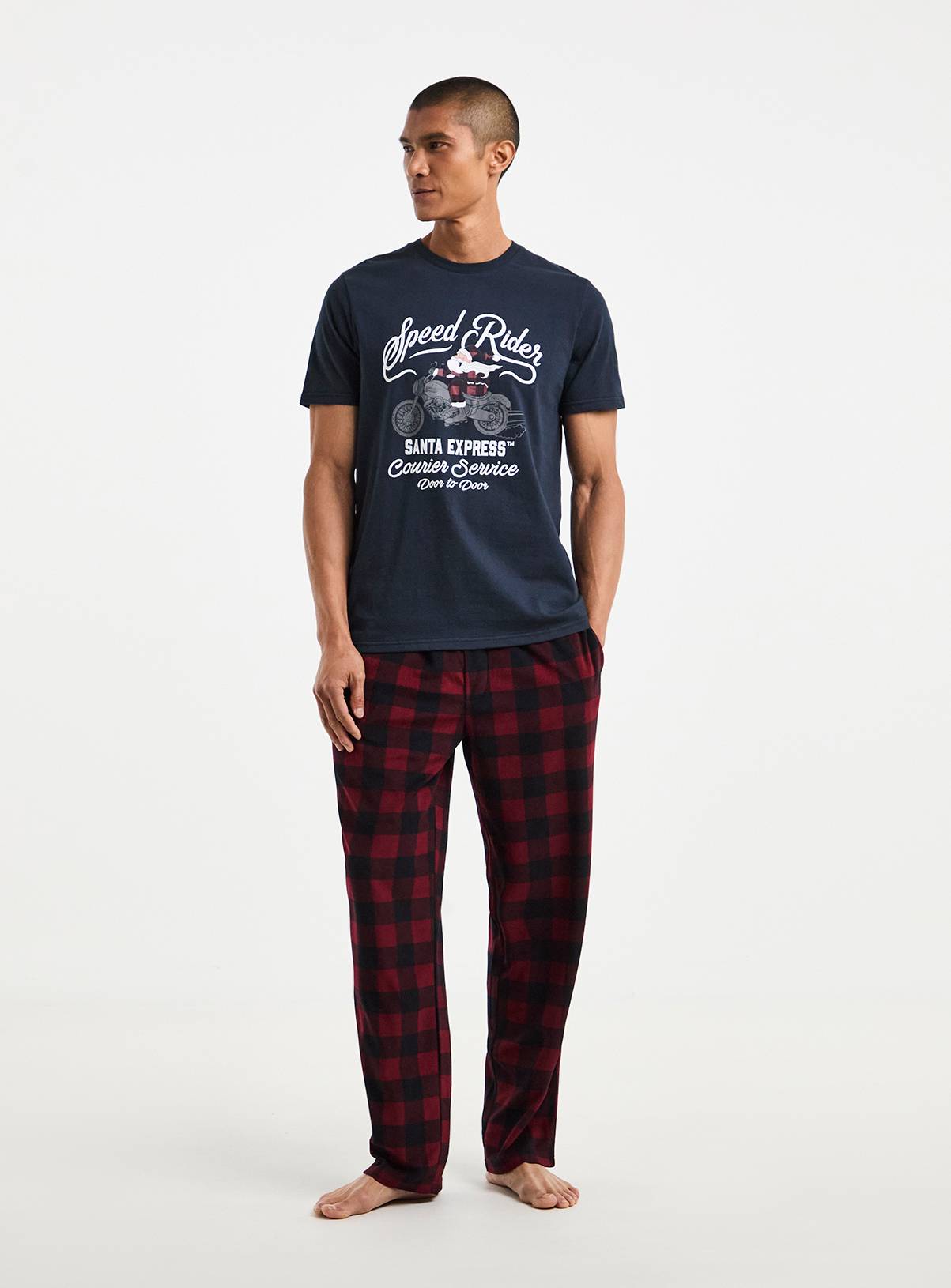JACAMO Speed Rider Christmas Pyjama Set 2XL - Image 1